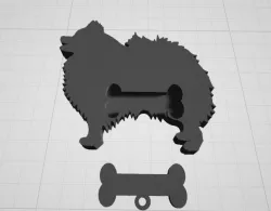 Pomeranian Lead Leash Key Hook Holder