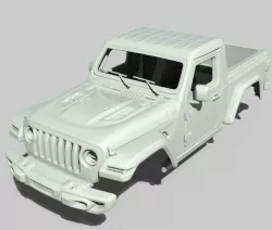 RC body Jeep J6 Axial 313mm STL files