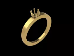 Ring for stone 5 mm