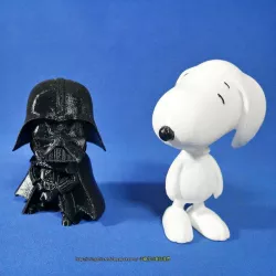 Rotatable and interchangeable heads-Star Wars - Darth Vader & Snoopy