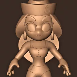 Selena Gomez chibi ( style Pin Up )