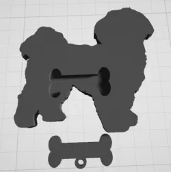 Shih Tzu Lead Leash Key Hook Holder