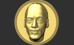 Snoop Dogg medallion pendant 3D printing ready stl obj