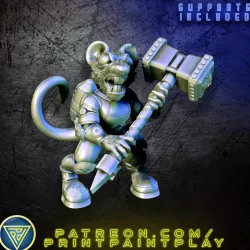 Space Ratfolk Soldier