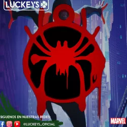 Spider man Miles Morales Spiderverse keychain