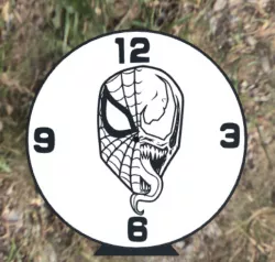 spiderman-venom led clock