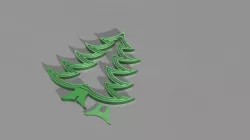 Spinning Christmas tree decoration