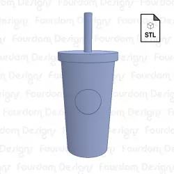 Starbucks Smooth Tumbler Inspired Keychain STL File