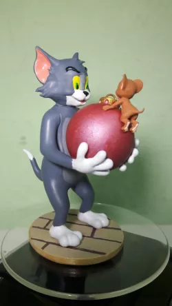 Tom and jerry Christmas ornament