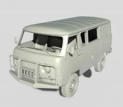 UAZ 452 Bukhanka / УАЗ Буханка 324mm wheelbase TRX4 STL model