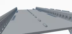 Ultimate Modular Urban Bridge for games like Necr0munda, KiIITeam, Warpath, Stargrave, Deadzone, Infinity, or WH41K