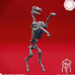 Undead Skeleton Horse - Tabletop Miniature (Pre-Supported)