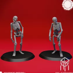 Undead Skeleton Walkers - Tabletop Miniature (Pre-Supported)