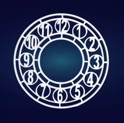 Wall clock base