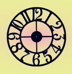Wall clock base