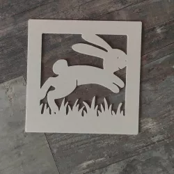 wall decor frame rabbit