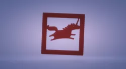 wall decor frame unicorn