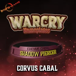 WARCRY Corvus Cabal Warband Nameplates