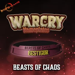 WARCRY Warband Nameplates Beasts of Chaos