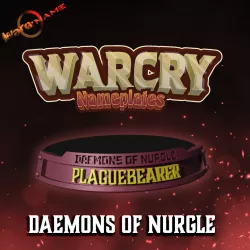 WARCRY Warband Nameplates CHAOS Daemons of Nurgle
