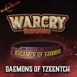 WARCRY Warband Nameplates CHAOS Daemons of TZEENTCH
