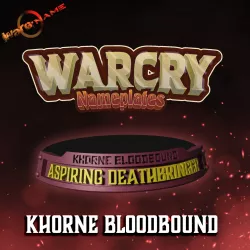 WARCRY Warband Nameplates CHAOS KHORNE BLOODBOUND