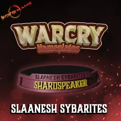 WARCRY Warband Nameplates CHAOS SLAANESH SYBARITES