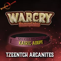 WARCRY Warband Nameplates CHAOS TZEENTCH ARCANITES