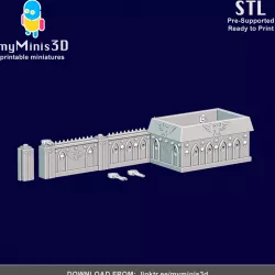 Warhammer Sci-fi Modular Armed Bunker 40K Terrain | 3D print models
