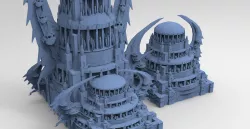 Wizard Skeleton Tower Scull Dome collection 1