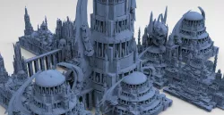 Wizard Skeleton Tower Scull Dome collection 3