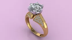 woman ring woman ring 3D print model