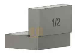 Wood working space 1/2 inch (0.5 inches)
