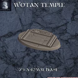 Wotan Temple Base 75x42mm base (pre-supported)