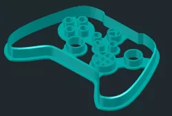 Xbox X Controller Inspired Cookie Cutter