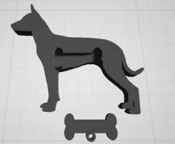 Xoloitzcuintle Lead Leash Key Hook Holder