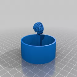 Zombie Dice Brains Tray w. brain handel