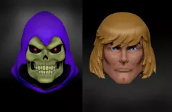 2 HEADS - He-man and Skeletor Revelation motu