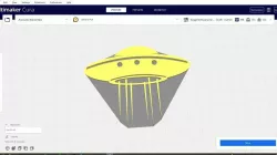 2D Silhouette/Stencil UFO Alien