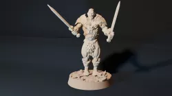 32mm Barbarian Warrior