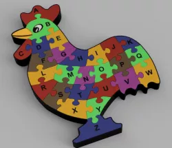 3D Puzzle (hen) for children