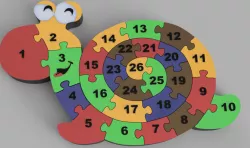 3D Snail Puzzle