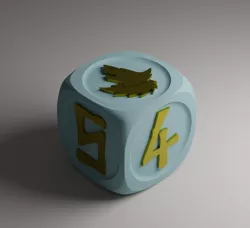 3x Space Wolves 16 mm Dice For 40K