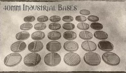 40mm Industrial Bases (x31) - For Warhammer 40k, Dungeons & Dragons, Pathfinder and more.