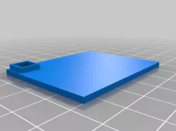 50x40mm Wargame Base with slot for 5mm D6 die.