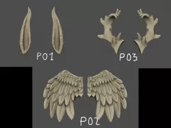 Accessories BJD, Wing and Horn of fantasy