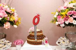 Birthday cake topper Number 0