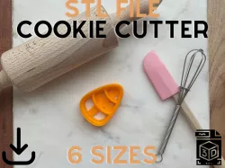 Candy Corn Halloween Cookie Cutter | 6 Sizes | Digital STL File | 3D Printing