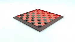 Checkers Board Game 3D Print Model