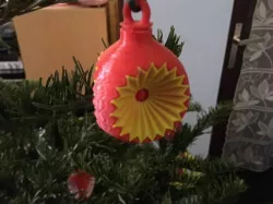 Christmas ball with roses